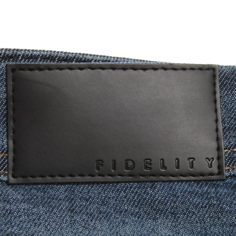 Fidelity NWT Jimmy Slim Straight 5 Pocket Jeans Size 38 US in Blue Cotton Blend